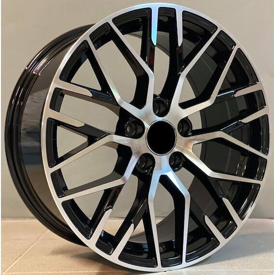 Audi Style 1349 8x18 5x112 Et35/40 Black Face Machined