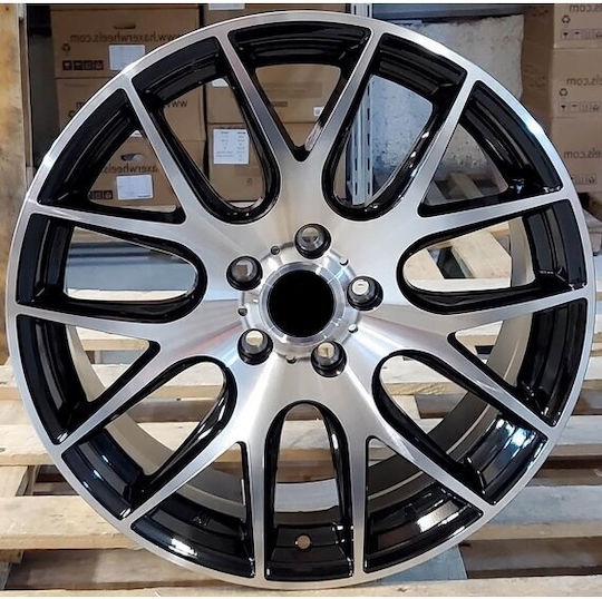 Audi Style 135 8x18 5x112 Et35 Black Face Machined