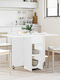 Masa De Dining Din Lemn Alb 115x70x75 cm