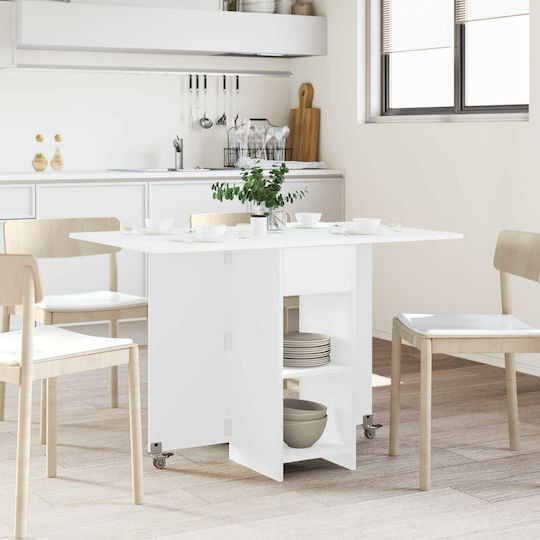 Masa De Dining Din Lemn Alb 115x70x75 cm