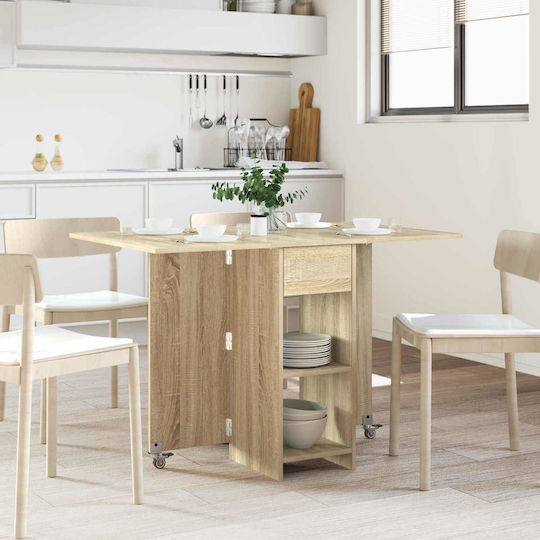 vidaXL Esszimmer- und Küchentisch Aus Holz Braun 115x70x75cm