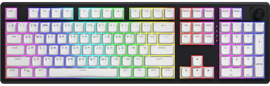HATOR Skyfall 100 Ασύρματο Gaming Μηχανικό Πληκτρολόγιο με RGB φωτισμό (Αγγλικό US) HATOR Aurum Lemon Linear