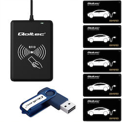 Qoltec Produs Energie Sistem Hotel Ev Programator Card Ev + Software + 5 Carduri Ev