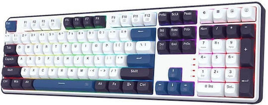Redragon K689WBB-RGB Gaming Механична Клавиатура с Custom Суичове и RGB Осветление (International English) Wyvern