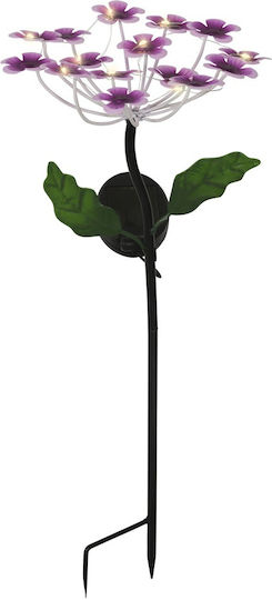 Lumineo Spiked Solar Light Flower Warm White with Motion Sensor and Photocell 18.5x18.5x50cm