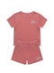 Kids Set with Shorts Summer 2 Pieces Pink