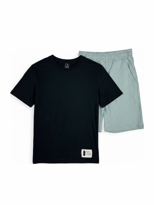 Kids Set With Shorts Summer 2 Pieces Black