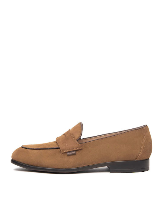 Leather Men's Loafers in Brown Colour