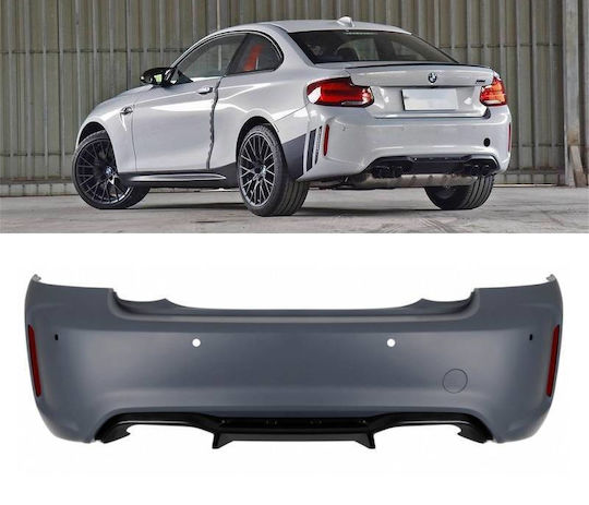Hintere Autostoßstange Bmw 2 F22 Coupé F23 Cabrio 2014-2017 M2 Competition Look Aus ABS Kunststoff