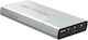 Green Cell PowerPlay Ultra 20800mAh 65W Mit USB-A Ausgangsanschlüsse Und 2 USB-C Ausgangsanschlüsse Stromlieferung Silber