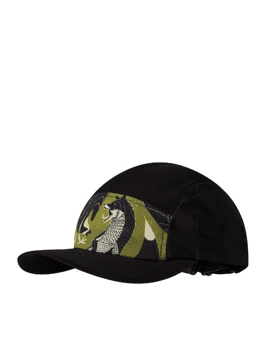 5 Panel Go Cap Rub Chomp Black