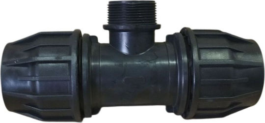Racord T În Formă De Conector Screwy Arș D25x1" PN16 Eurodrip