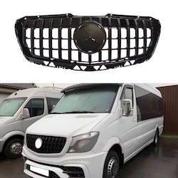 Μάσκα Mercedes-benz Sprinter W906 Facelift 14-17 Gt Amg Panamericana Μαύρο Γυαλιστερό 1 Τεμάχιο Μάσκα Mercedes-benz Sprinter W906 Facelift 14-17 Gt Amg Panamericana Μαύρο Γυαλιστερό 1 Τεμάχιο