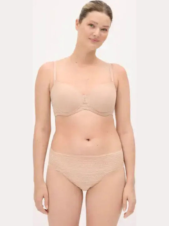 Ysabel Mora Σετ Εσωρούχων Σουτιέν με Slip Nude