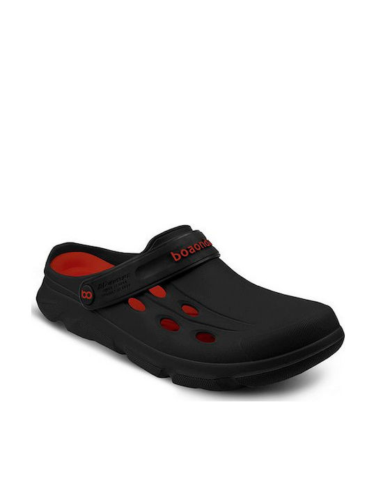 Boaonda Männliche Anatomische Holzschuhe Schwarze