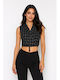 Black Women's Vest SL-24251NS-26VE-Black
