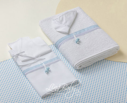 Lina Baby Set Christening Oilcloths Baby White 3 Pieces