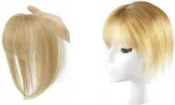 Women's Hair Topper Toupee Human Hair Full Lace Sewn Transparency Dark Blonde 25cm