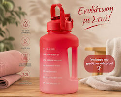 Excellent Houseware Sports Water Bottle 2200ml Red
