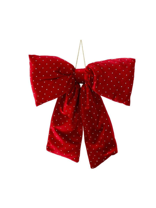 Red Decorative Bow 39x50cm Mica Red