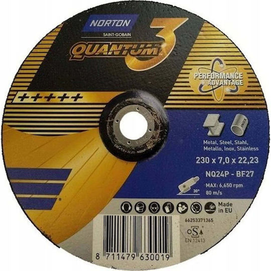 Norton Clipper Трохос Леяниси Nq24p-230x7.0x22.23-t27 Nor-quantum 3