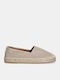 Fabric Women's Espadrilles In Beige Colour
