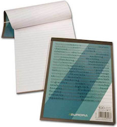 Aurora Ruled Notebook A5 100 Paper Sheets