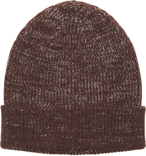 Beanie Men's Knitted Beanie in Brown Colour