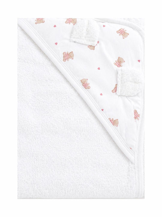 Beboulino Baby Bath Towel Bathrobe Hooded 75x75cm Beboulino Baby Bath Towel Bathrobe Hooded 75x75cm