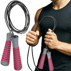 Fitness Skipping Rope Pvc 300cm Pink Enero Fit Pink