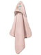 Guy Laroche Baby Bath Towel-Bathrobe With Hood Merida Salmon-Pink 75x75cm