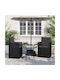 vidaXL Garden Chair Cushion with Backrest Anthracite 2 Pieces 45x47cm