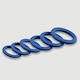 Σετ Δαχτυλίδια Πέους Σιλικόνης Male Collection Silicone Flexible Round Cock Ring Set Μπλε