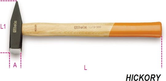 Beta Hammer 500gr with Wooden Handle 013700055