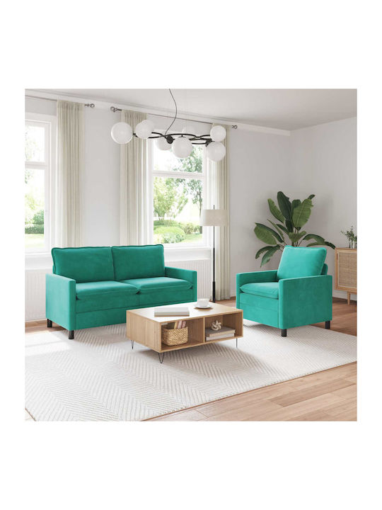 vidaXL Wohnzimmermöbel-Set 2-Sitzer & Sessel