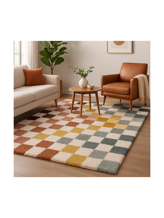 Shaggy Noelia Χαλί Ορθογώνιο Cream-multi 120x160cm