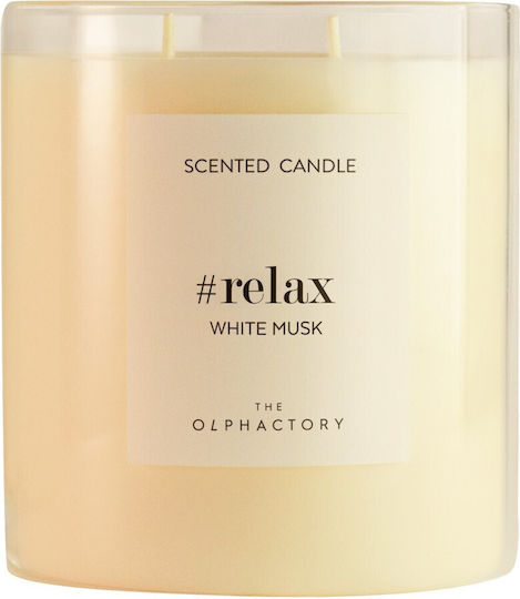 Lumânare Aromatică Vegetală Cu Capac Musk Alb 790gr Relaxează-te Olphactor Lumânare Aromatică Vegetală Cu Capac Musk Alb 790gr Relaxează-te Olphactor