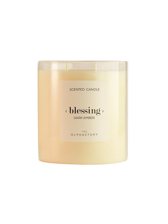 Dark Amber Herbal Aromatic Candle Lid 200gr Blessing Olphactory