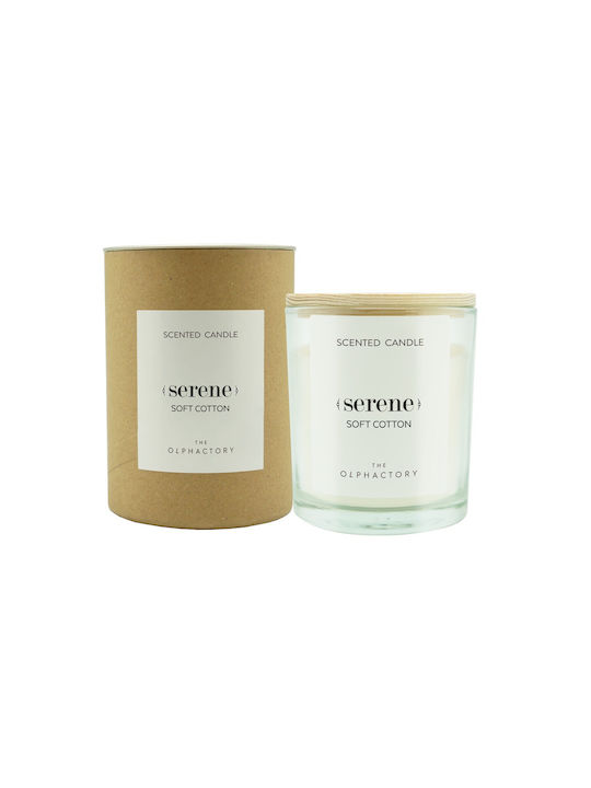 Soft Cotton Herbal Aromatic Candle Lid 200gr Serene Olphactory