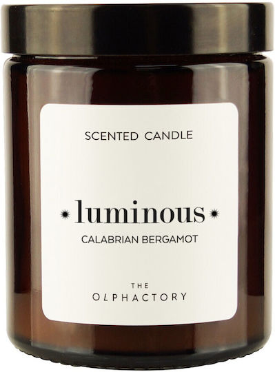 Calabrian Bergamot Herbal Aromatic Candle Lid 135gr Luminous Olphactory