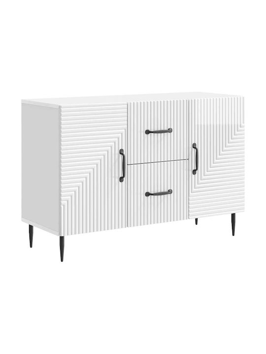 Wooden Sideboard with Drawers White 89x34.5x60cm