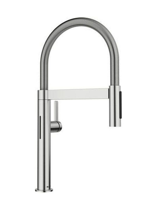 Blanco Ii Mini Kitchen Faucet Flexible Silver Blanco Ii Mini Kitchen Faucet Flexible Silver