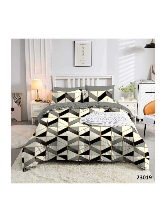 Marwa Cotton Duvet Cover Set 160x240cm Single with Pillowcase Beige