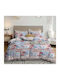 Marwa Cotton Duvet Cover Set 160x240cm Single with Pillowcase Multicolour
