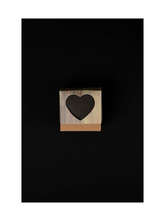 Trandafir Roșu Uscat Mic Cutie De Hârtie Design Inimă 5/5cm