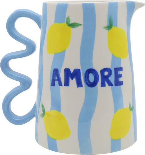 Que Rico Decorative Blue Ceramic Vase