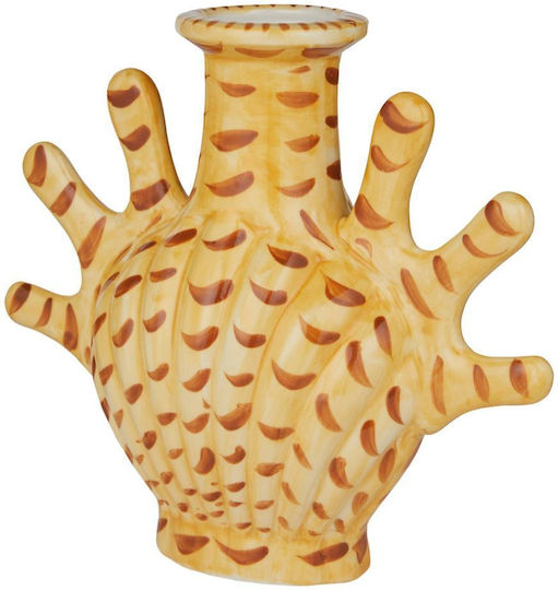 Butlers Dekorative Keramikvase Korallen Gelbe 19x8xH18cm