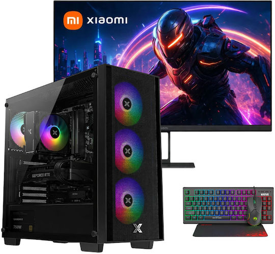 Vengeance Stealth-V44 Ryzen Гейминг Настолен Компютър (Ryzen 7-5700/32GB DDR4/1TB SSD/GeForce RTX 5060/Без Операционна Система) и Монитор Xiaomi A27i