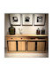 Basalt Art 105‑9842 Wandbild 60x60 Basalt Art Weiß Schwarz