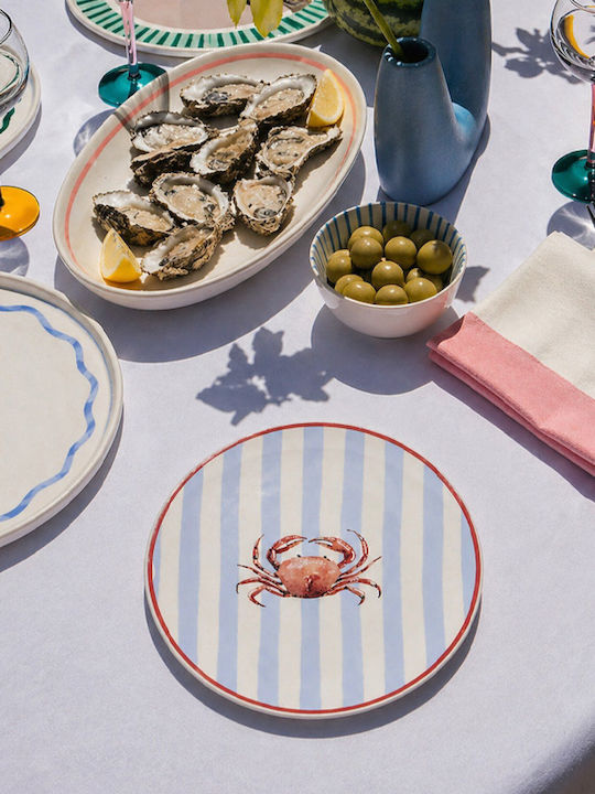 Kaemingk Πιάτο Ρηχό από Πορσελάνη με Διάμετρο 19.4cm